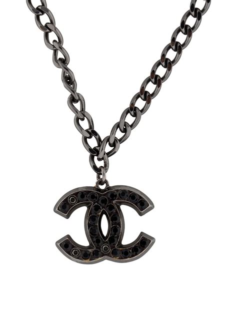 chanel crystal cc necklace replica|chanel necklace cc for sale.